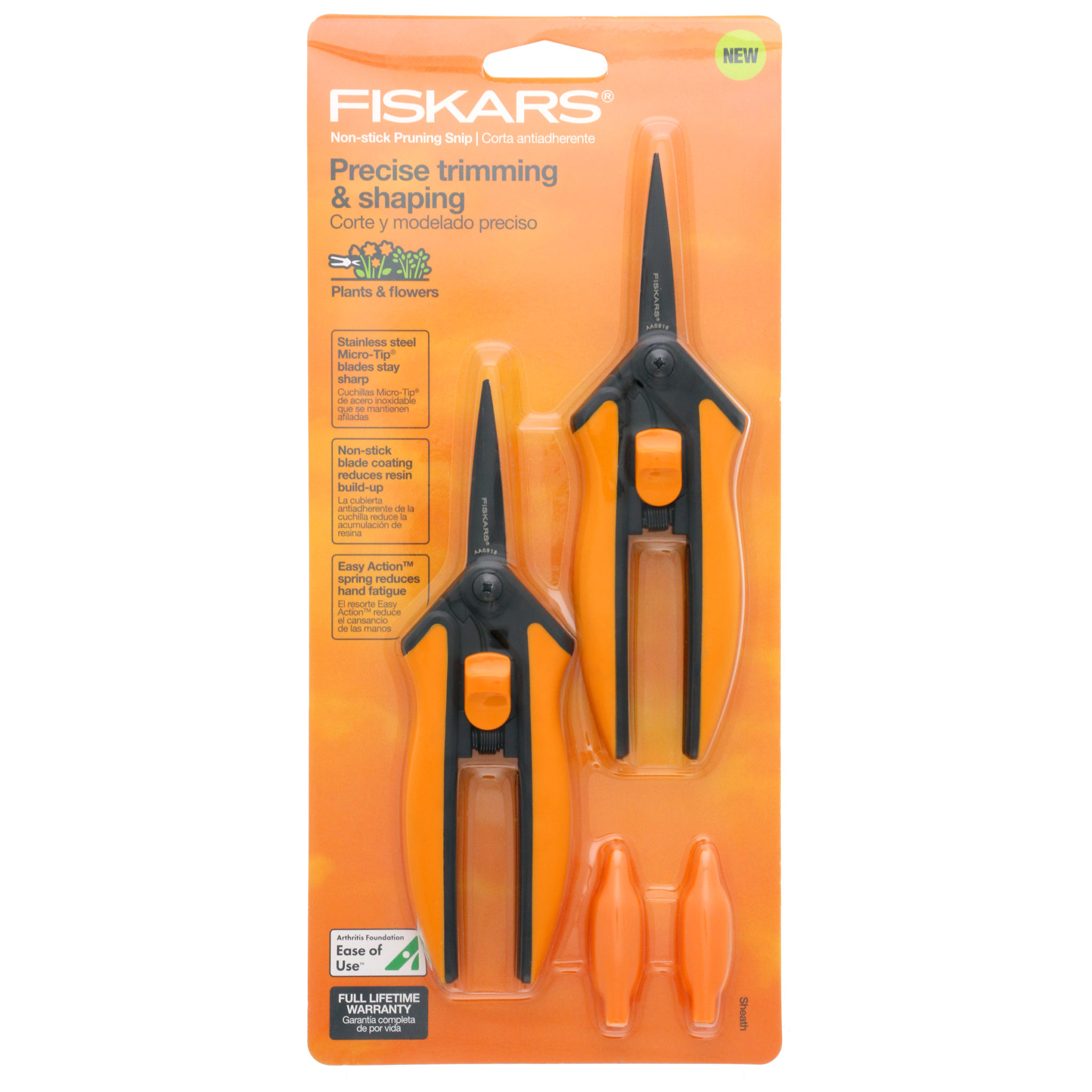 399211-1001 Fiskars Non-Stick Softgrip Micro-Tip Pruning Snip 